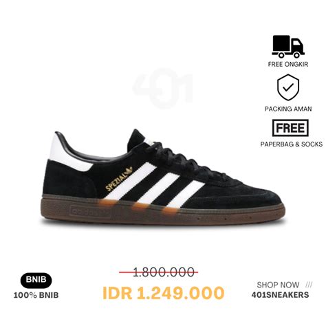 Jual Sepatu Sneakers Adidas Handball Spezial Core Black Feather White