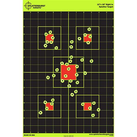 12” X 18” Sight In Splatter Target Splatterburst Targets