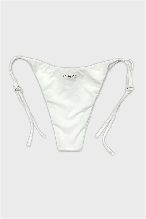 Pinko Yanlardan Ba Lamal Stre Jarse Bayan Bikini Alt A Pm Z Beyaz Exxeselection