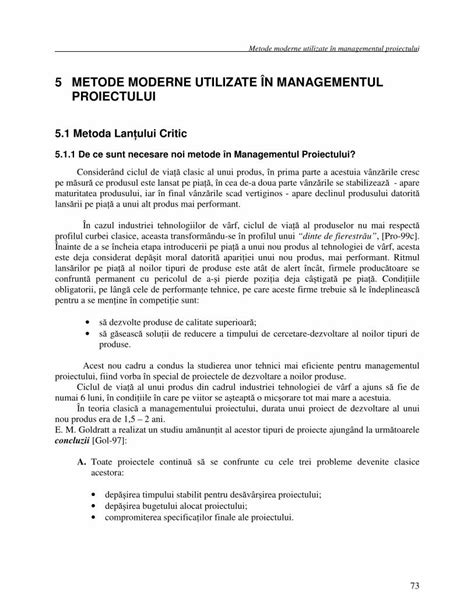 PDF 5 metode moderne utilizate în managementul proiectului DOKUMEN TIPS