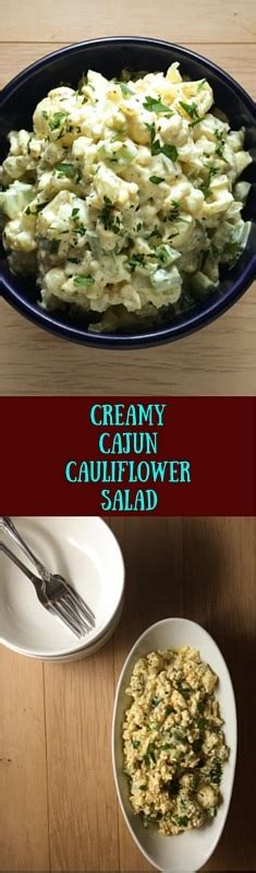 Creamy Cajun Cauliflower Salad A Sprinkling Of Cayenne
