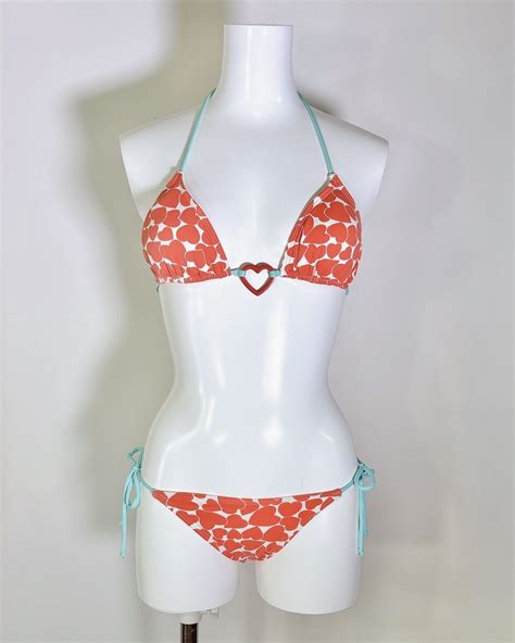 Front Heart Bikini Red Peewee Closet