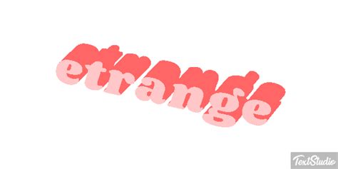étrange Word Animated GIF Logo Designs
