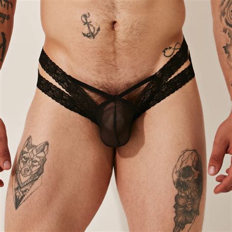 Bikini Lace Fabric Negro Moira