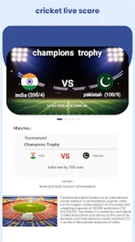Live Cricket Tv Hd World 2023 Para Android Descargar