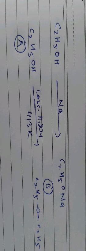 An Organic Compound A Reacts With Sodium Metal And Forms B On Heating