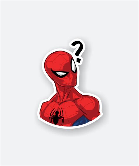 Confused Spider Man Sticker Devisestore