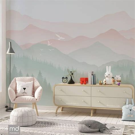 Детские обои Горы | Baby room decor, Kid room decor, Kids interior room