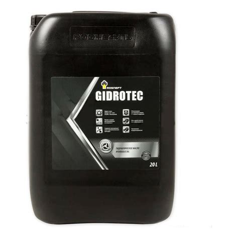 Масло гидравлическое Gidrotec OE HVLP 22 канистра 20 л Роснефть ...