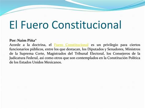 El Fuero Constitucional - José Arcadio Cabrera Luque by José Arcadio ...