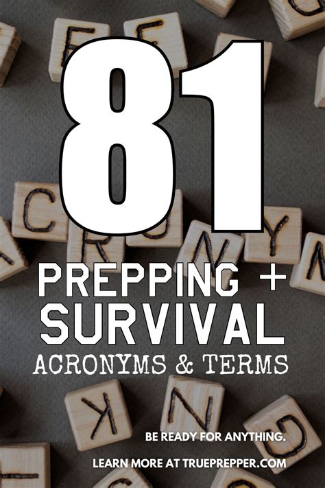 90 Survival Acronyms And Terms Preppers Use Trueprepper