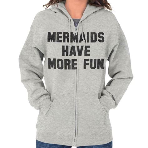 Mermaids Have More Fun Ocean Princess T Women Zip Hoodie Jacket