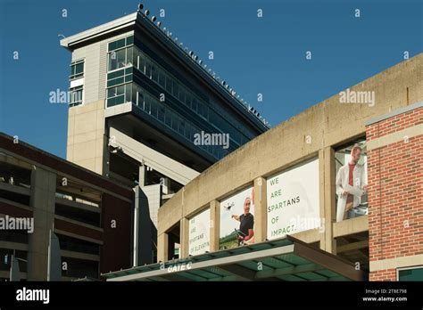 Exterior Of Spartan Stadium On The Campus Of Michigan State University