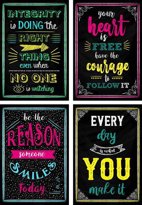 Buy L & O Goods Motivational Posters for Classroom & Office Decorations ...