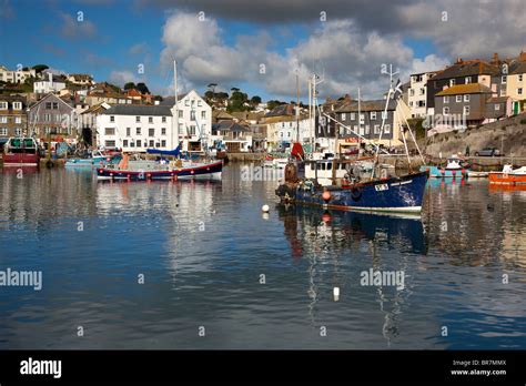 Mevagissey Harbour Cornwall Stock Photo Alamy