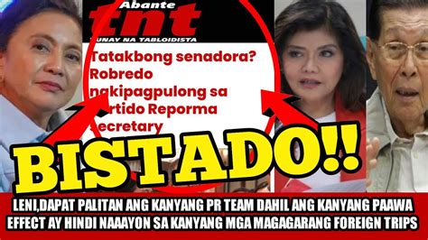 LENI MULI NA NAMANG UMAACTING NA SYA AY NASA LAYLAYAN BILANG KABAHAGI