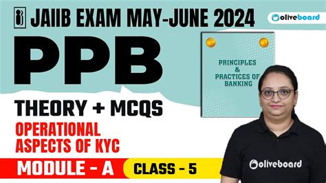 JAIIB Exam May 2024 PPB Theory Mcqs Operational Aspects Of KYC