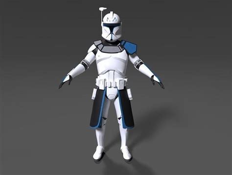 Captain Rex Phase1 3d Model Cgtrader