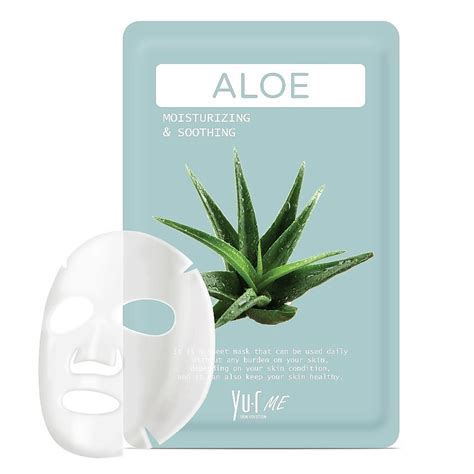 YU.R Тканевая маска для лица с экстрактом алоэ Me Aloe Sheet Mask, 25 ...
