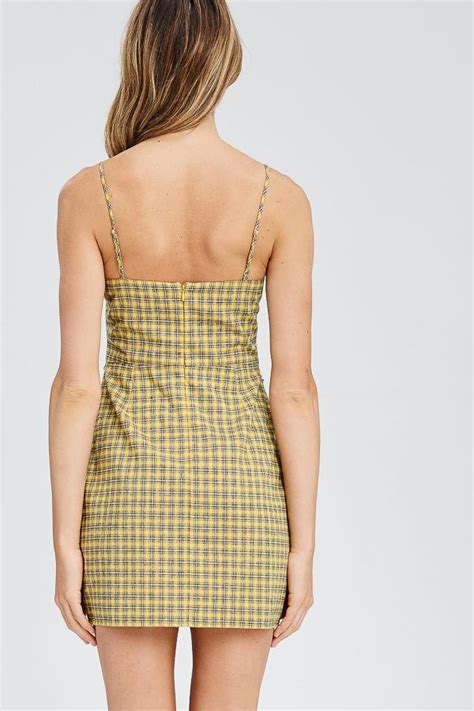 Clueless Yellow Plaid Dress Twila Ray