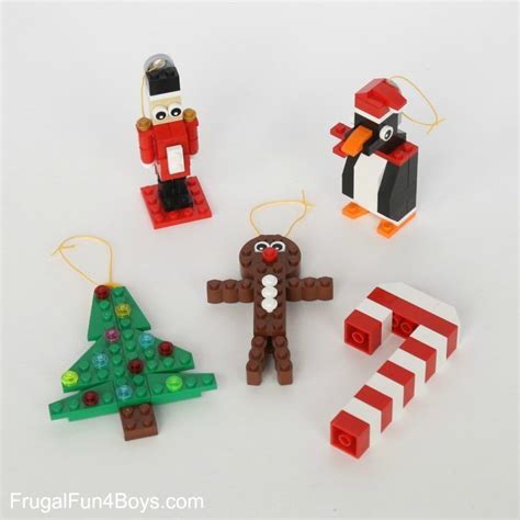 Cinco De LEGO Adornos De Navidad Para Hacer Con Instrucciones De