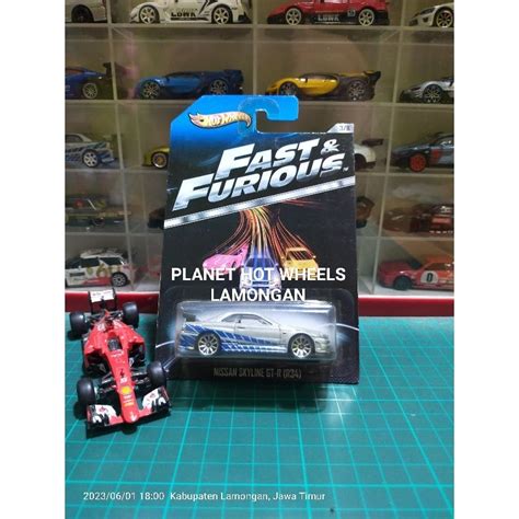Jual Hot Wheels Fast And Furious Nissan Skyline Gtr R Spoiler Hitam Shopee Indonesia