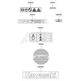 Label For Kawasaki Krb B Blower L S Engineers