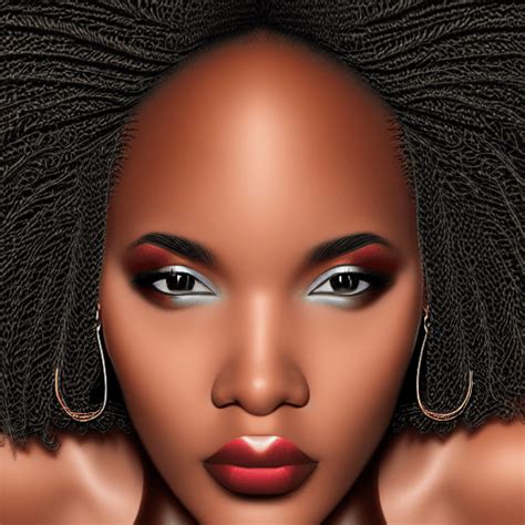 Beautiful Black Woman 8k Digital Art · Creative Fabrica