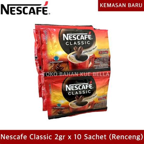 Jual Nescafe Classic Kopi Hitam Gr Sachet Pcs Shopee Indonesia