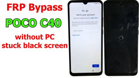 Bypass Frp POCO C40 Android 11 Without PC New Security Stuck Black