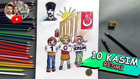 10 Kasım Resmi Çizimi Kolay