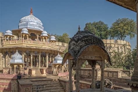 Vintage Cenotaphs Or Chattris In Kesar Bagh Kota Editorial Image