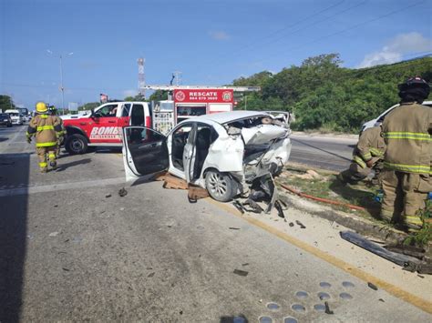 Fatal Accidente De Turistas En Domingo En La Riviera Maya Choque Por