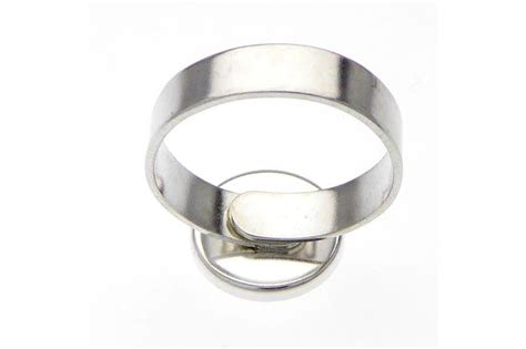 St Ck Sterling Silber Ring Rohling Mit Mm Fassung Ringgr Sse