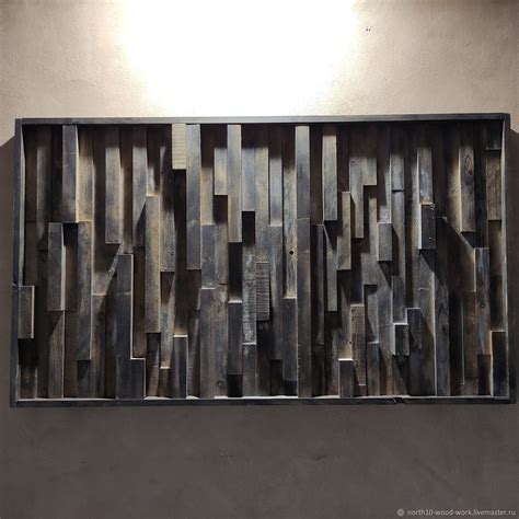 Панно из дерева в стиле лофт, гранж. Картина в интернет-магазине ...