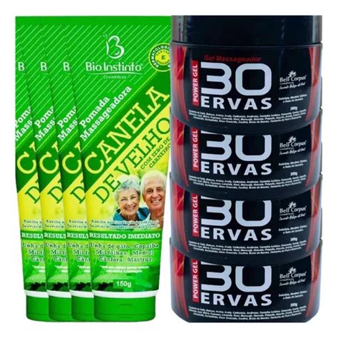 Kit Gel Ervas Power G Pomada Canela De Velho G