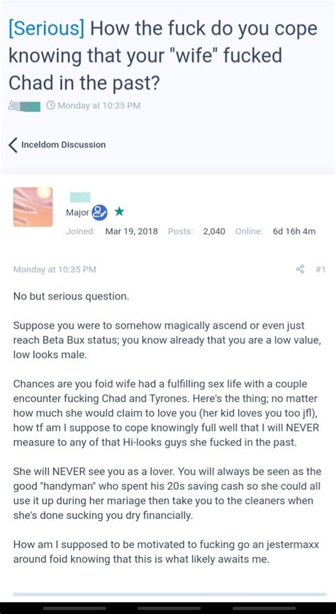 Wife Had A Sex Life Before Me The Whore R Inceltear