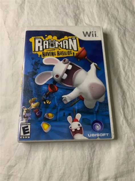 RAYMAN RAVING RABBIDS Nintendo Wii 2006 Complete With Manual Tested