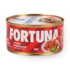 Тунец рубленый Fortuna в томатном соусе 185 г — купить с доставкой из ...