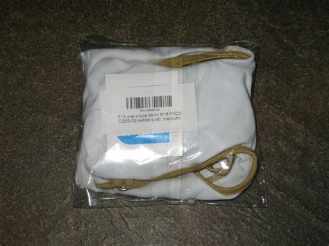 Microminimus Wicked Weasel One Piece Bikini White Gold M Medium Sold Out Ebay