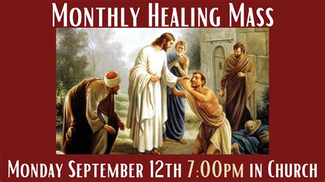 Monthly Healing Mass — Cabrini