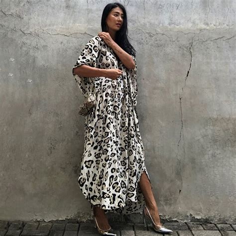 Cotton Beach Kaftan Bikini Cover Ups Bohemian Prin Grandado