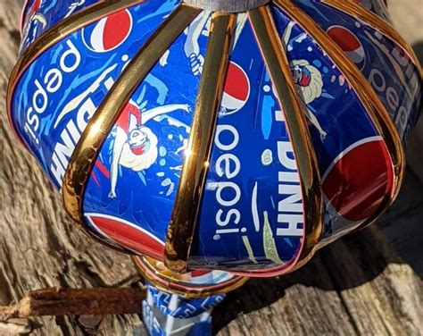Recycled Tin Can Model Pepsi Hot Air Balloon Etsy