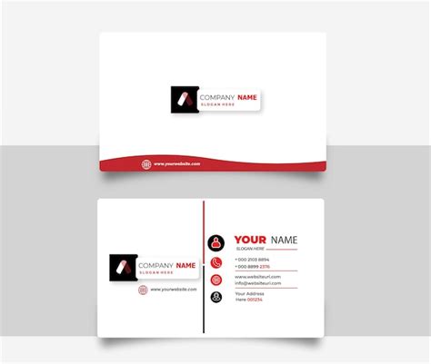 Premium Vector | Template professional business card template