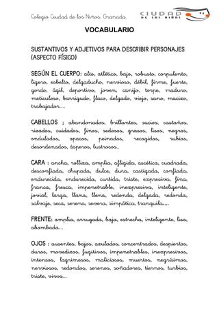 Esquema Descripci N De Personas Pdf