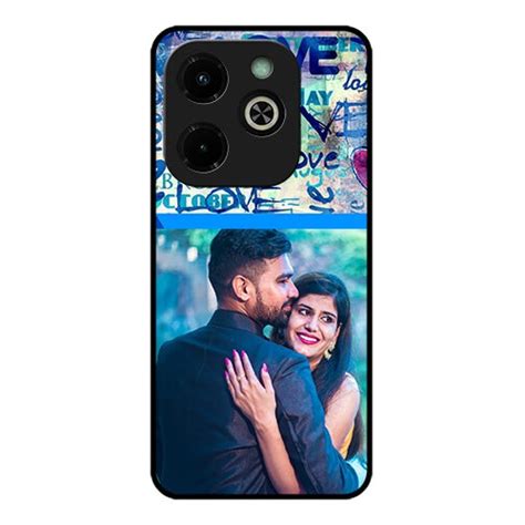 Buy Infinix Hot 40I Custom Glass Phone Case Colorful Love Design