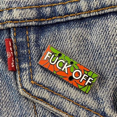 Fuck Off Enamel Pin Badge Pick Me Up Gift By The Chiswick Gift Company