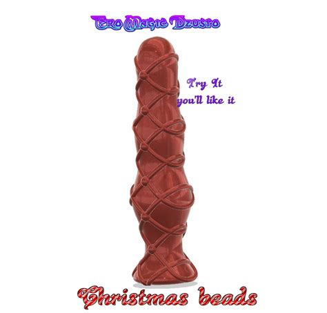 STL File Christmas Beads Creative Anal Ass Vaginal Plug Dong Cock Penis Solid Stuffed Fetish
