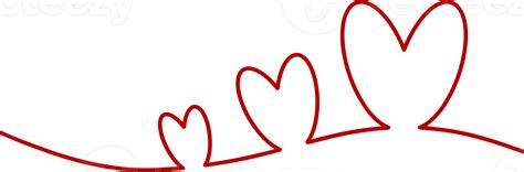 Valentine Heart Line Illustration 16583148 Png