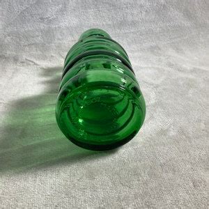 Vintage Italian Green Glass Wine Decanter Bottle Carafe Oz Etsy